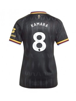 Aston Villa Boubacar Kamara #8 Replika Borta Kläder Dam 2026-27 Kortärmad